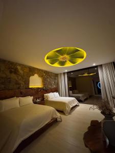 Postel nebo postele na pokoji v ubytování Hotel El Templo + 2 fotografie
