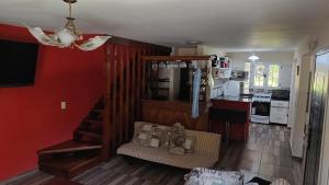 Η κουζίνα ή μικρή κουζίνα στο Casa Caballito Azul