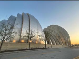 a building with domes on the side of a street at Charles Stays in Kansas City