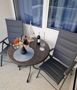 Posezení v ubytování Ferienwohnung - Frische Brise 04 01