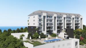 a rendering of a hotel with a swimming pool at BlueSunset Penthouse in Manilva