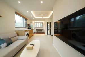 Area soggiorno di Gyeongju Poolvilla Runtoyou