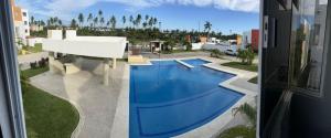 a view of a swimming pool from a building at Casa Terramar lll in Acapulco