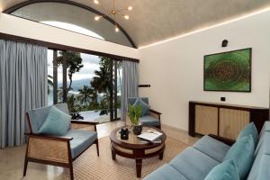 Ruang duduk di Aarunya Nature Resort - Kandy