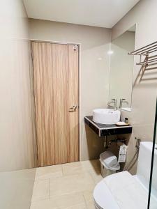 Koupelna v ubytování เวลโกรว์ โฮเทล - Wellgrow Hotel