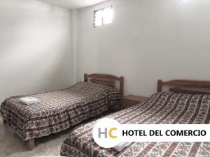 Postel nebo postele na pokoji v ubytování Hotel del Comercio