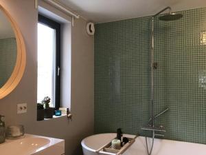 Bilik mandi di Seaside Cabin With Secluded Location In Bokn