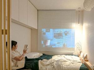 Seongsu 10 minutes, K-Architectural Designers' Unique House 객실 침대