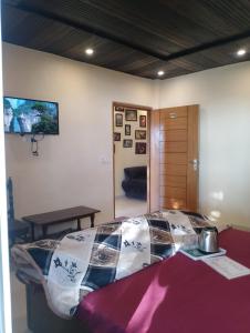 TV a/nebo společenská místnost v ubytování Himalayan view stay - Pahado wala ghar