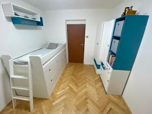 Kuchyň nebo kuchyňský kout v ubytování Apartmán na Perunské