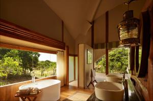 ห้องน้ำของ Uga Chena Huts - Yala - All Inclusive