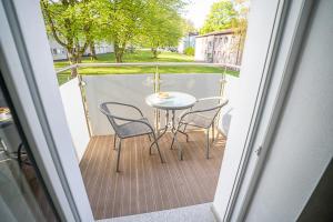 Balkón nebo terasa v ubytování Boardinghouse Schellenberg