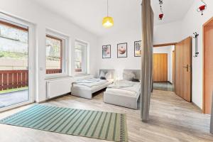 Χώρος καθιστικού στο Nice Apartment with Balcony