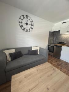 Kuchyň nebo kuchyňský kout v ubytování Apartament Hey Gron
