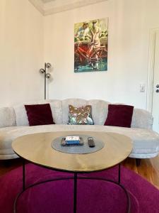 Posezení v ubytování Ferienwohnung Parterre