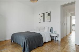 Postel nebo postele na pokoji v ubytování appartement COSY EN FORET