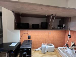 Kuchyň nebo kuchyňský kout v ubytování GIRLS Dorm Apartment