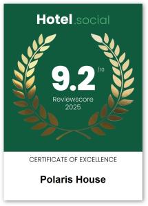 Certifikát, hodnocení, plakát nebo jiný dokument vystavený v ubytování Polaris House - sleeps 6, driveway, garden