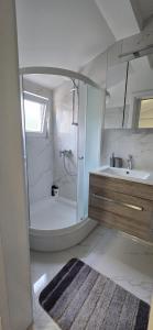 Koupelna v ubytování Apartman Grošić