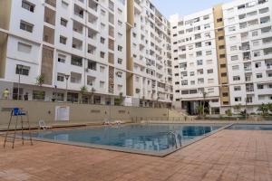 The swimming pool at or close to Good vibes