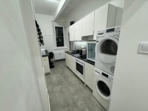Kuchyňa alebo kuchynka v ubytovaní Stuart apartman