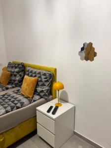 Postel nebo postele na pokoji v ubytování Stuart apartman