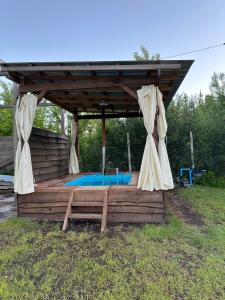 Zahrada ubytování Cabaña PyC