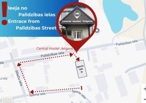 Certifikát, hodnocení, plakát nebo jiný dokument vystavený v ubytování Central Hostel Jelgava