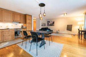 Eldhús eða eldhúskrókur á Wohnung Homely - Nähe Grindelwald Terminal
