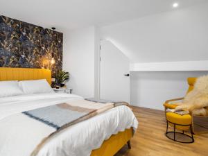 Llit o llits en una habitació de Garrai Locha Cottage