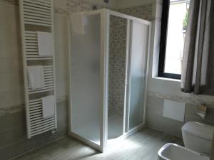 Koupelna v ubytování Hotel Moderno