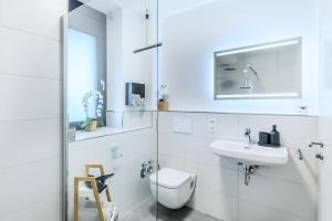 Ένα μπάνιο στο Wohnung im luxuriösen Anwesen mit Panoramablick +21 φωτογραφίες