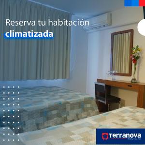 Postel nebo postele na pokoji v ubytování Hotel Terranova