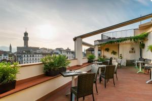 Balkón nebo terasa v ubytování B&B Hotel Firenze Pitti Palace al Ponte Vecchio