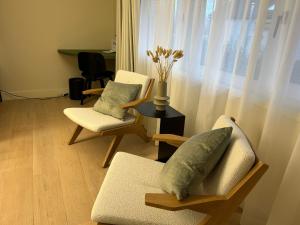 Posezení v ubytování B&B De Alffarhoeve