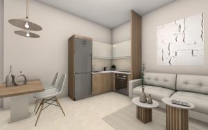 A kitchen or kitchenette at Zoi Apartments