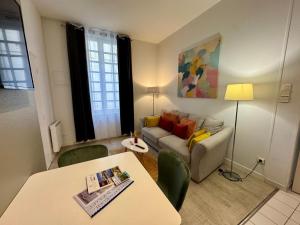 Posezení v ubytování Les Lys d'Or