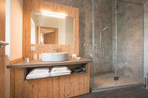 Koupelna v ubytování Hotel La Romantica