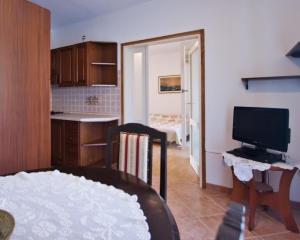 TV a/nebo společenská místnost v ubytování Apartment Parenzana