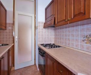 Kuchyň nebo kuchyňský kout v ubytování Apartment Parenzana