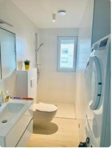 Ένα μπάνιο στο Cozy 1 bedroom flat with private terrace