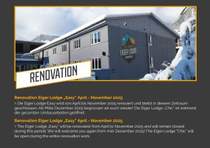 Vottorð, verðlaun, skilti eða annað skjal til sýnis á Eiger Lodge Easy