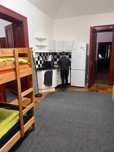 Kuchyň nebo kuchyňský kout v ubytování Summer apartment