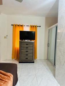 TV a/nebo společenská místnost v ubytování Hibiscus View Apartment Rental