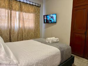 Ένα ή περισσότερα κρεβάτια σε δωμάτιο στο Master Suite Platinum #1