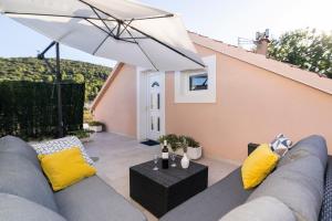 Posezení v ubytování Apartments Filip