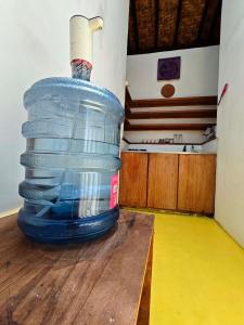 Postel nebo postele na pokoji v ubytování Pondok Ijo Villa