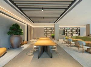 Ji Hotel Shanghai Pudong Airport的休息区