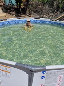 The swimming pool at or close to Oasis in the mountain, Quebrada Alvarado, Olmué