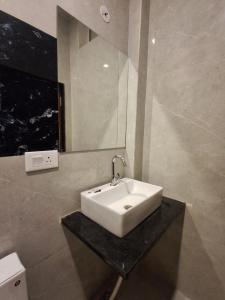 Baðherbergi á Hotel Aries Pushkar